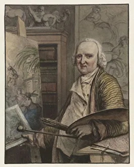 Art History Prints: Self -portrait of Jurriaan Andriessen, 1799. Creator: Juriaan Andriessen
