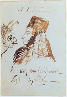 Alexander Sergeyevich 1799 1837 Prints: Self-Portrait with Klobuk