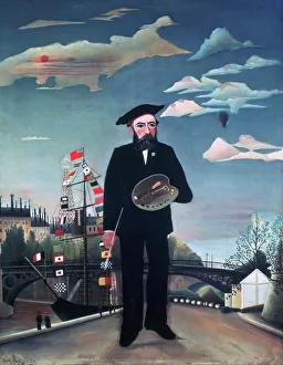 Self Portrait, from L Ile Saint-Louis, 1890. Artist: Henri Rousseau