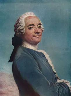 Delatour Prints: Self-portrait with Lace Jabot, c1750. Artist: Maurice-Quentin de La Tour