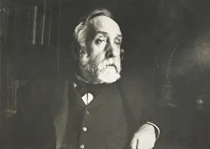 Self-portrait in library, c1895. Creator: Degas, Edgar (1834-1917)