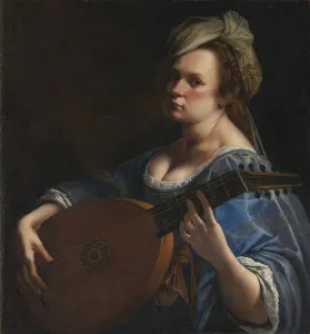 Self-Portrait as a Lute Player. Artist: Gentileschi, Artemisia (1598-1653)