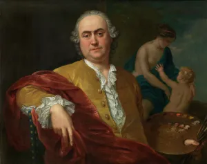 Paint Prints: Self Portrait, mid-18th century. Creator: Balthasar Beschey