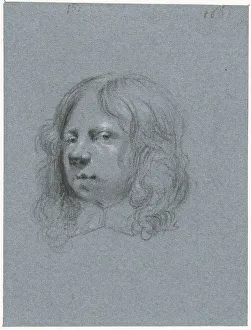 Draughtsman Prints: Self -portrait of Moses ter Borch, to the left, 1661. Creator: Moses ter Borch