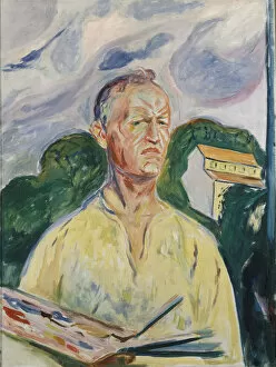 Edvard Munch Gallery: Self-portrait with Palette
