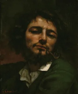 Gustave 1819 1877 Prints: Self-Portrait with Pipe (L Homme a la pipe), 1849
