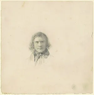 Cheney Seth Wells Prints: Self-Portrait [recto], c. 1830s. Creator: Seth Wells Cheney