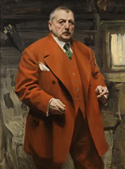 Anders Leonard 1860 1920 Prints: Self-portrait in Red