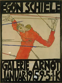 Schiele Prints: Self-portrait as Saint Sebastian