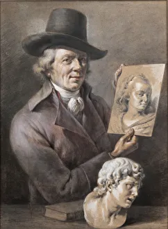 Self-Portrait, Second Half of the 18th cen Creator: Boissieu, Jean-Jacques, de (1736-1810)
