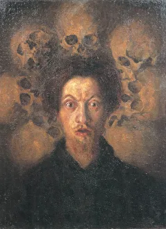 Self-portrait with skulls (Autoritratto con teschi), 1909 Self-portrait with skulls (Autoritratto con teschi), 1909