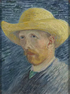 Van Gogh Museum Prints: Self-Portrait with Straw Hat