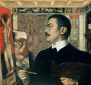 Ritter Von 1863 1928 Prints: Self-portrait in the Studio