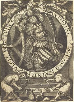 Self-Portrait (The Trade Card of Anthoine Jacquard). Creator: Antoine Jacquard