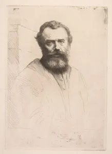Alphonse Legros French Prints: Self-Portrait (Third Plate). Creator: Alphonse Legros (French, 1837-1911)