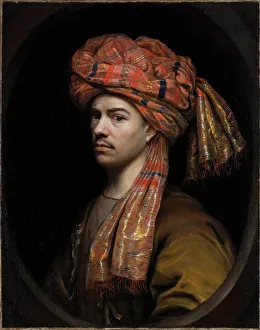 Wallerant Vaillant Prints: Self-portrait with turban. Creator: Vaillant, Wallerant (1623-1677)