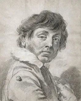 Giambattista Piazetta Prints: Self-Portrait, unknown date. Creator: Giovanni Battista Piazzetta