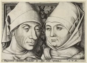 Albertina Prints: Self-Portrait with wife Ida, c