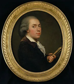 Miniaturist Prints: Selfportrait, late 1790s. Creator: Adolf Ulric Wertmüller