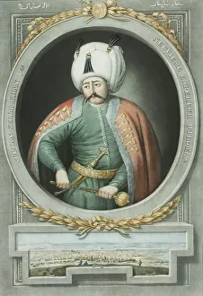 Selim Kahn I, from Portraits of the Emperors of Turkey, 1815. Creator: John Young