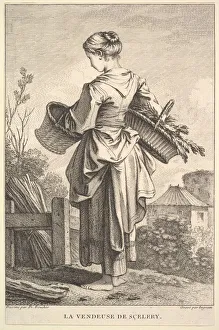 Celery Prints: The Seller of Celery, 1741-63. Creator: John Ingram