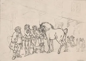 Selling a Horse, December 1, 1791., December 1, 1791. Creator: Thomas Rowlandson Selling a Horse, December 1, 1791., December 1, 1791. Creator: Thomas Rowlandson
