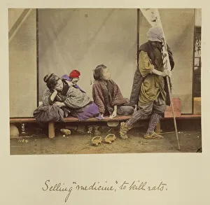 Engawa Prints: Selling medicine to kill rats, about 1873-1883. Creator: Shinichi Suzuki I
