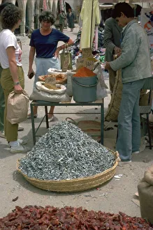 Spice Prints: Selling spices and fish in Gabes market