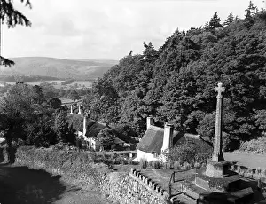 Crosses Prints: Selworthy, Somerset, c1955. Creator: Arthur Charles Kirby Ware