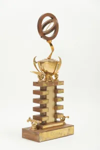 Automibilia Gallery: SEMA (Speed Equipment Manufacturers Association) Allard trophy for dragsters. Creator: Unknown
