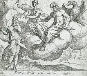Wilhelm Janson Prints: Semele's Wish, published 1606. Creators: Antonio Tempesta, Wilhelm Janson