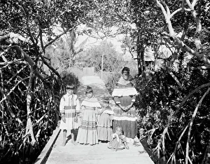 Group Portraits Prints: A Seminole mother and children, c.between 1910 and 1920. Creator: Unknown