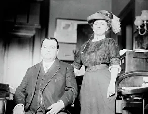 Senator Prints: Sen. Perky & wife, 1913. Creator: Bain News Service