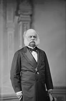 Ambrose Everett Burnside Gallery: Senator Ambrose E. Burnside of Rhode Island, 1870-1880. Creator: Unknown