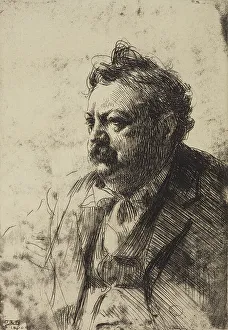 Zorn Anders Prints: Senator Billy Mason, 1900. Creator: Anders Leonard Zorn