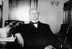 Oklahoma Prints: Senator Gore seated, 1910. Creator: Bain News Service