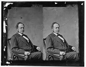 Stereoscopics Gallery: Senator William Windom of Minnesota, c.1865-1880. Creator: Unknown