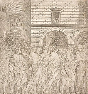 Mantegna Prints: The Senators -The Triumph of Julius Caesar, 1495-1498. Creator: Andrea Mantegna