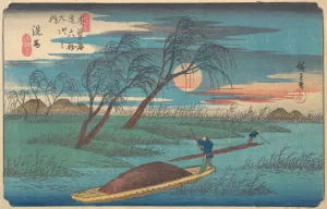 Senba Station, ca. 1836. ca. 1836. Creator: Ando Hiroshige
