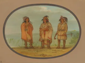 Seneca Chief, Red Jacket, with Two Warriors, 1861 / 1869. Creator: George Catlin