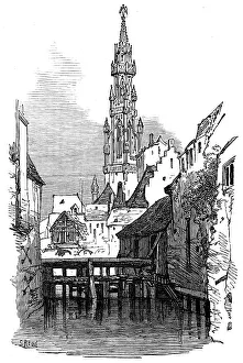 Town Hall Prints: On the Senne, Brussels, 1872. Creator: Unknown