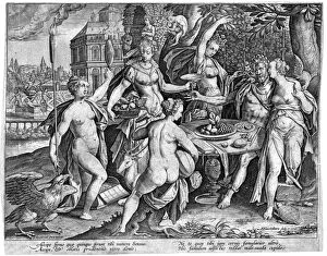 Images Dated 5th August 2005: The Five Senses, late 16th century. Artist: Adriaen Collaert