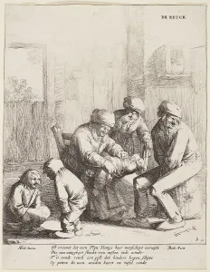 Five Senses Prints: The five senses (smell), 1642-1650. Creator: Jan Dirksz Both