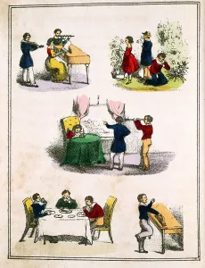 Smell Collection: The Five Senses: smell, hearing, sight, touch and taste, c1850