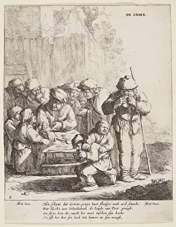 Taste Prints: The five senses (taste), 1642-1650. Creator: Jan Dirksz Both