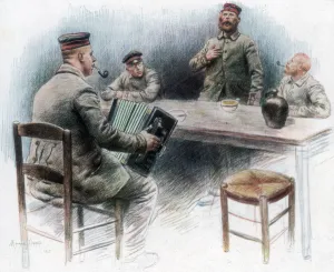 Accordionist Prints: Sentimental ballad in the Canteen