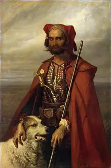 Belt Prints: Sentinel the Croat, 1854. Creator: Louis Gallait