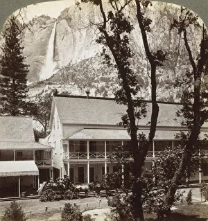 Sentinel Hotel, looking north across the valley to Yosemite Falls, California, USA, 1902 Sentinel Hotel, looking north across the valley to Yosemite Falls, California, USA, 1902