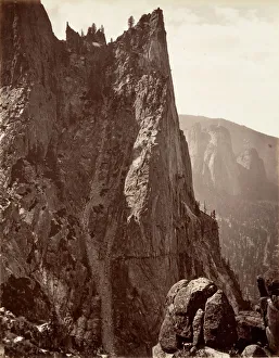 Sentinel Rock, Yosemite, ca. 1872, printed ca. 1876. Creator: Attributed to Carleton E