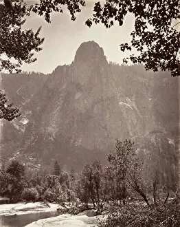 Attributed To Carleton E Collection: Sentinel Rock, Yosemite, ca. 1872, printed ca. 1876. Creator: Attributed to Carleton E